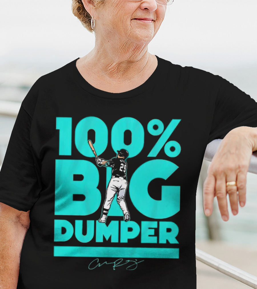 100% Big Dumper Player 29 Baseball Signature T-Shirt