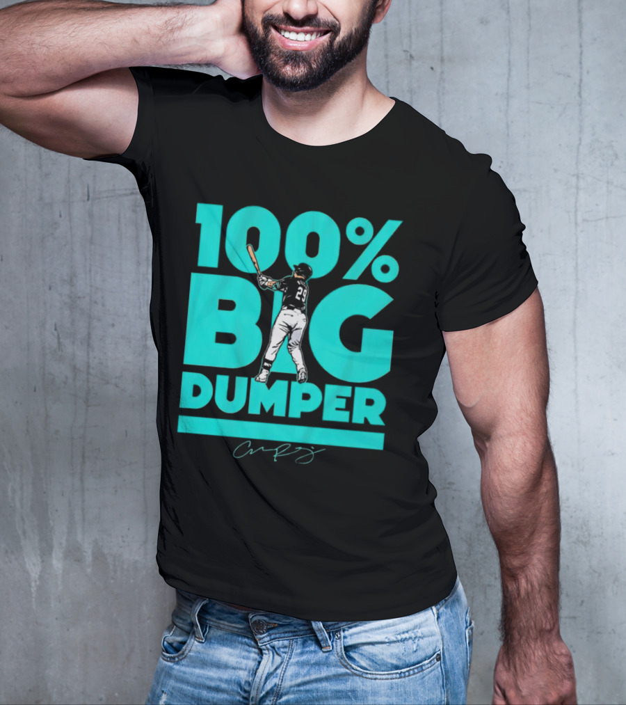 100% Big Dumper Player 29 Baseball Signature T-Shirt