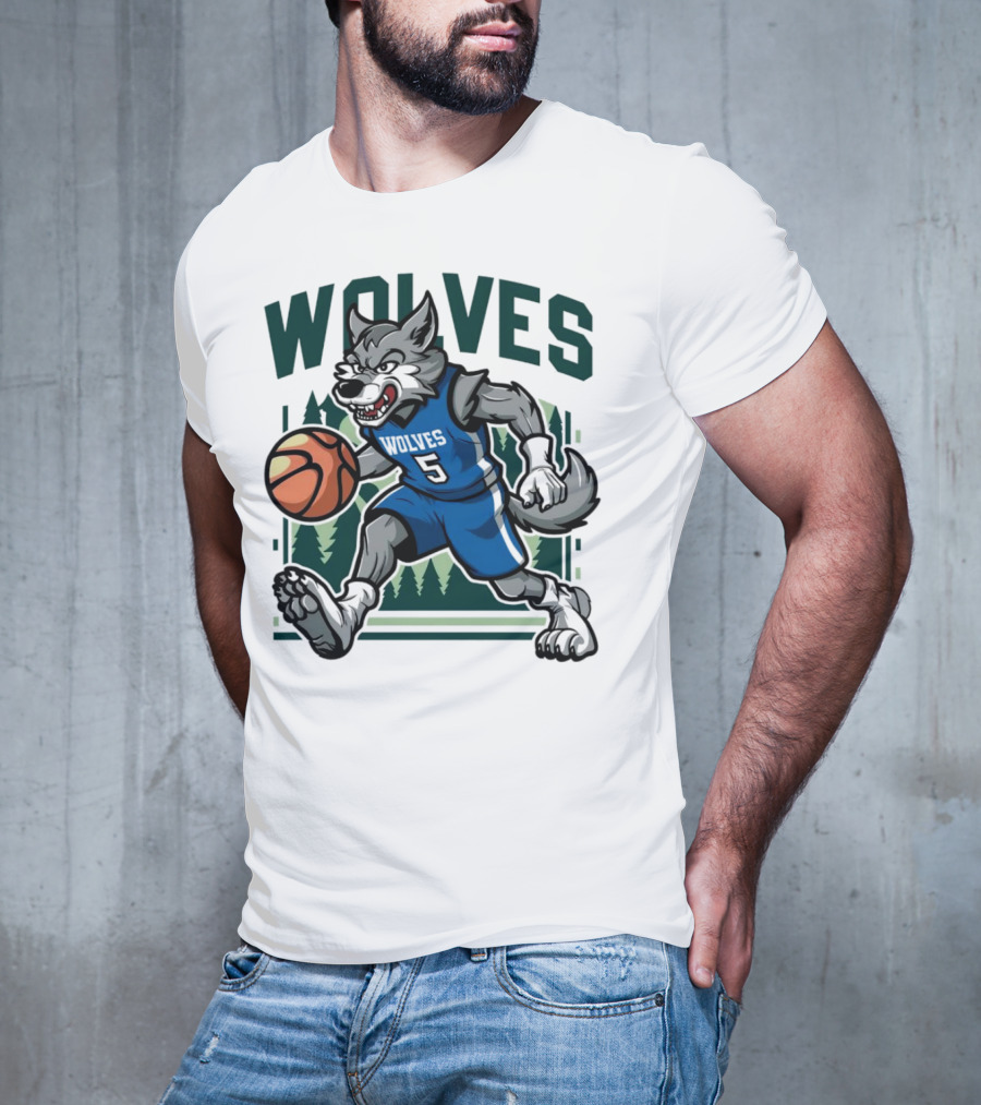 Wolves Basketball Vintage Minnesota Timberwolves T-Shirt