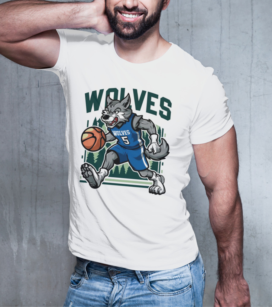Wolves Basketball Vintage Minnesota Timberwolves T-Shirt
