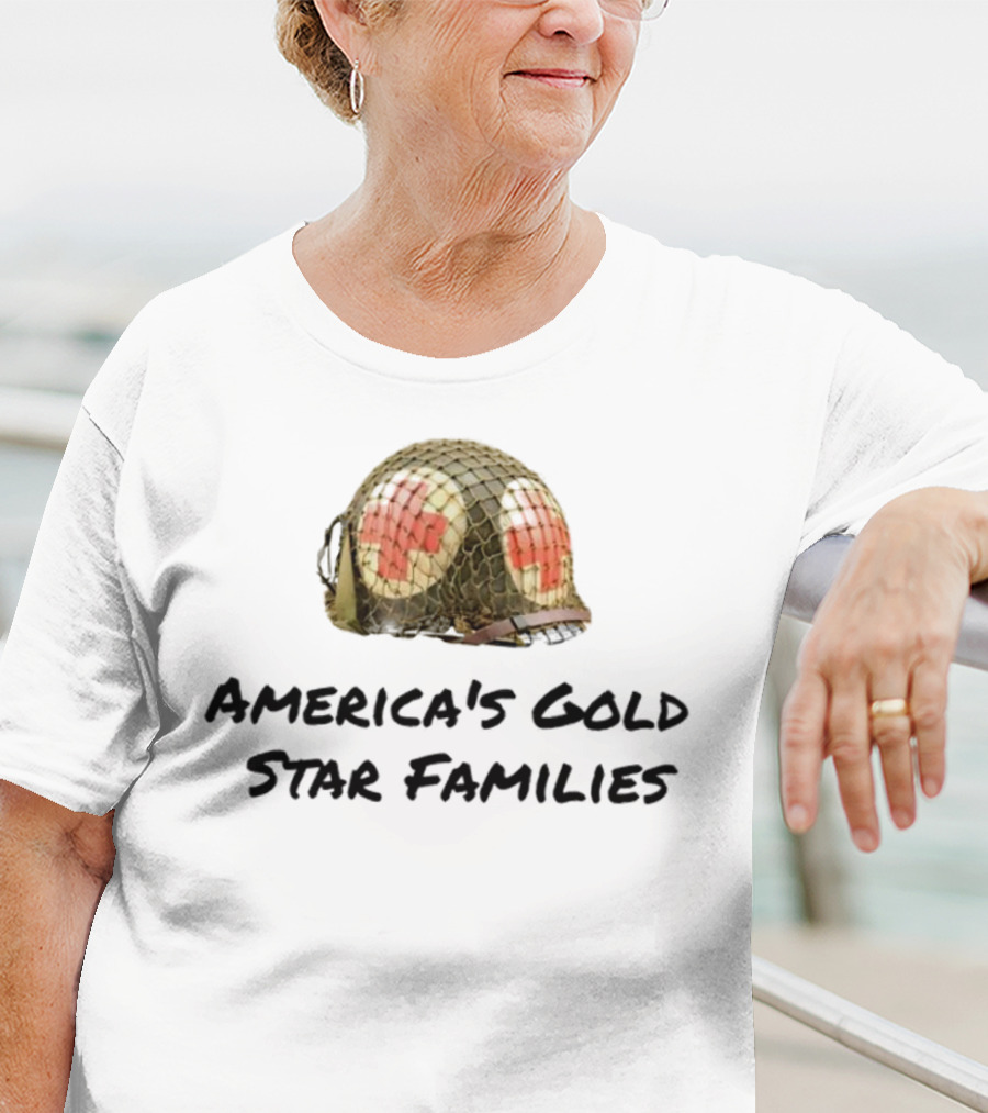 America's Gold Star Families Military Helmet Memorial T-Shirt