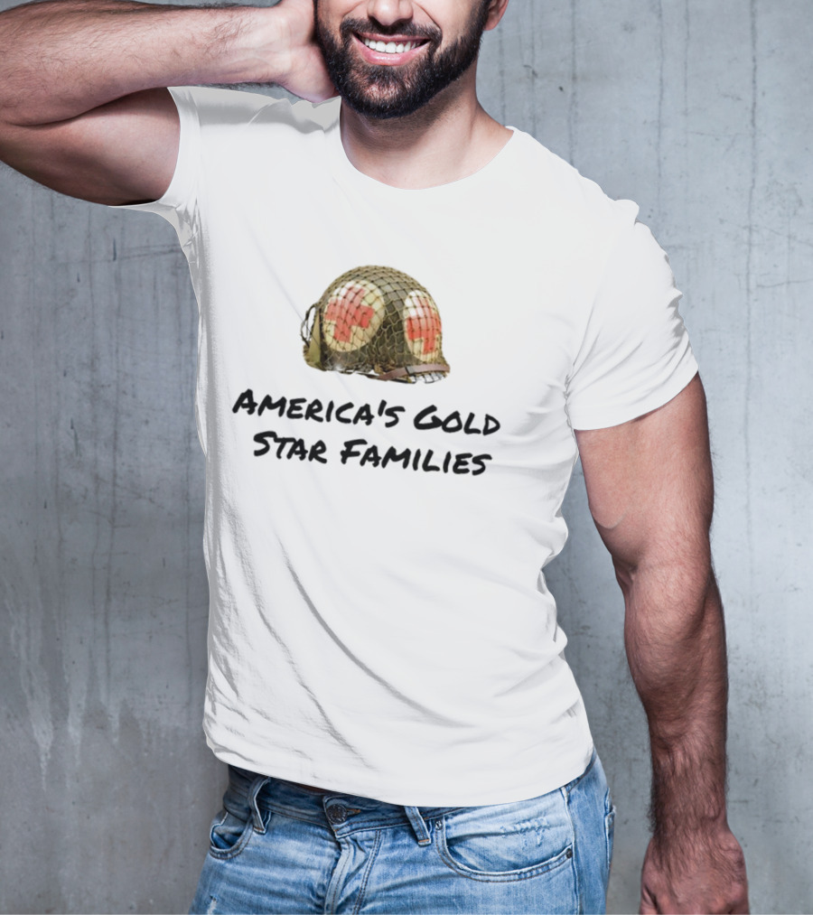 America's Gold Star Families Military Helmet Memorial T-Shirt
