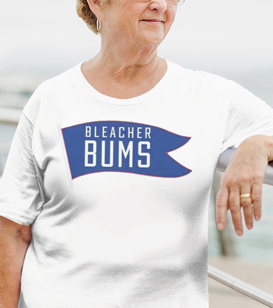 Bleacher Bums Blue Flag Banner T-Shirt