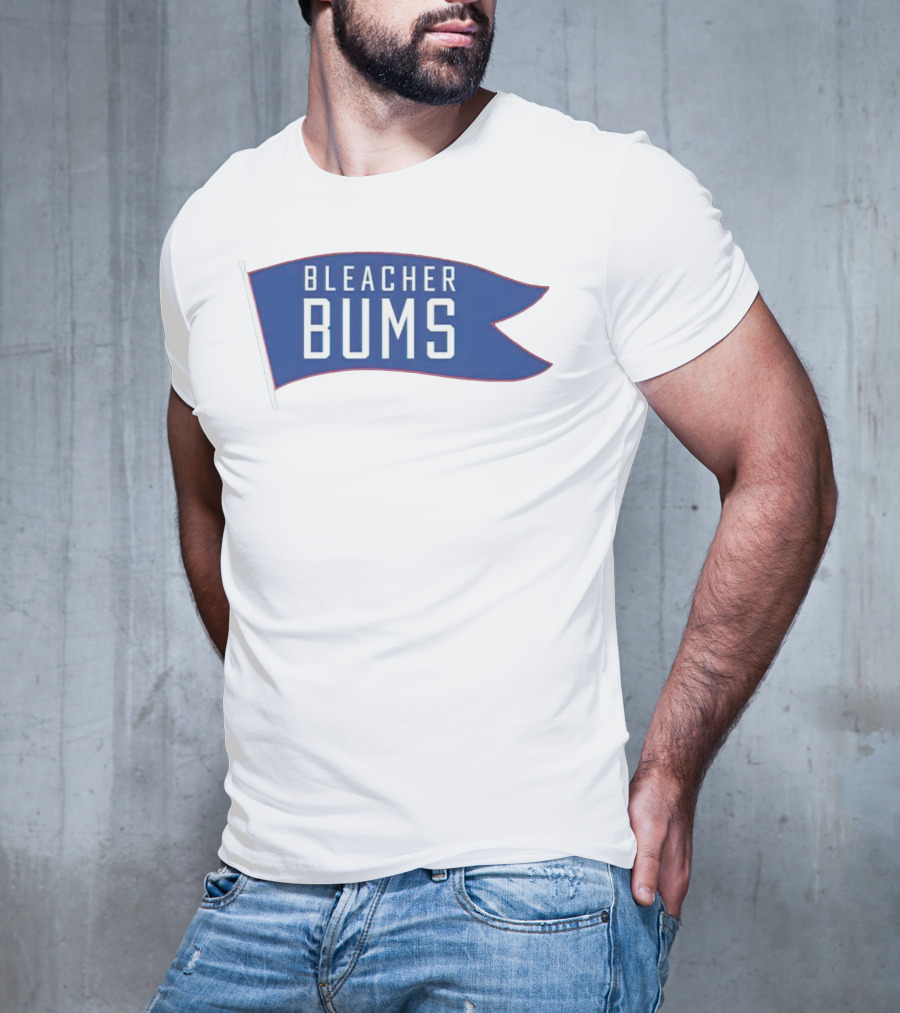 Bleacher Bums Blue Flag Banner T-Shirt
