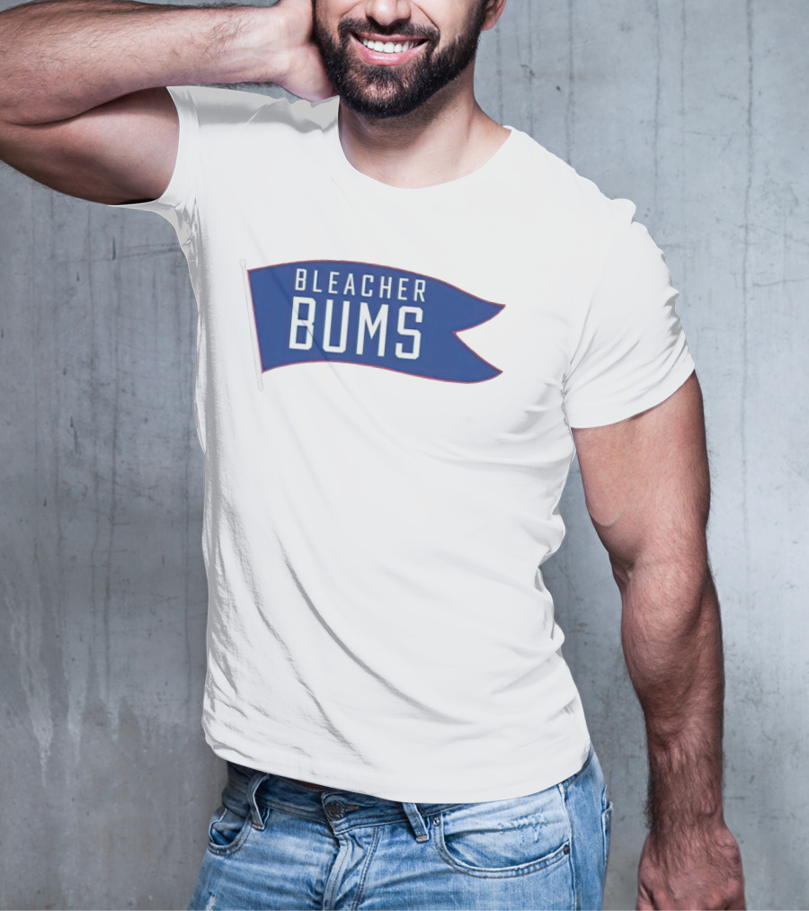 Bleacher Bums Blue Flag Banner T-Shirt