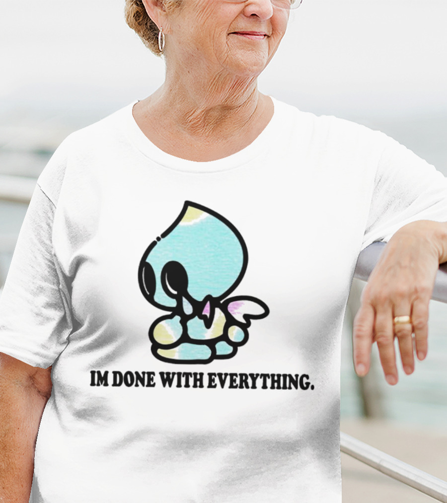 Chaos I'm Done With Everything Pastel Skull Character T-Shirt