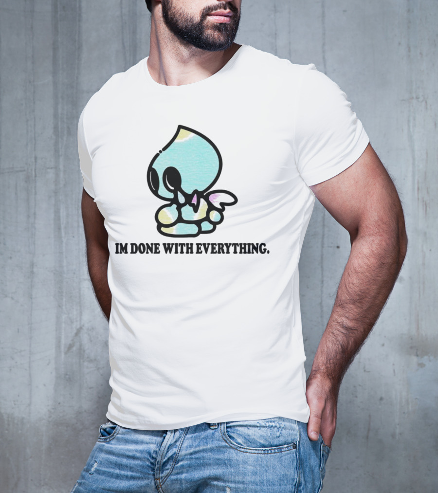 Chaos I'm Done With Everything Pastel Skull Character T-Shirt