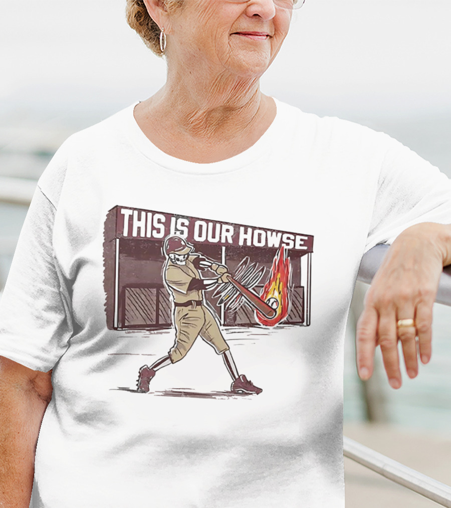 This Is Our Howse Baseball Flaming Bat Swing T-Shirt