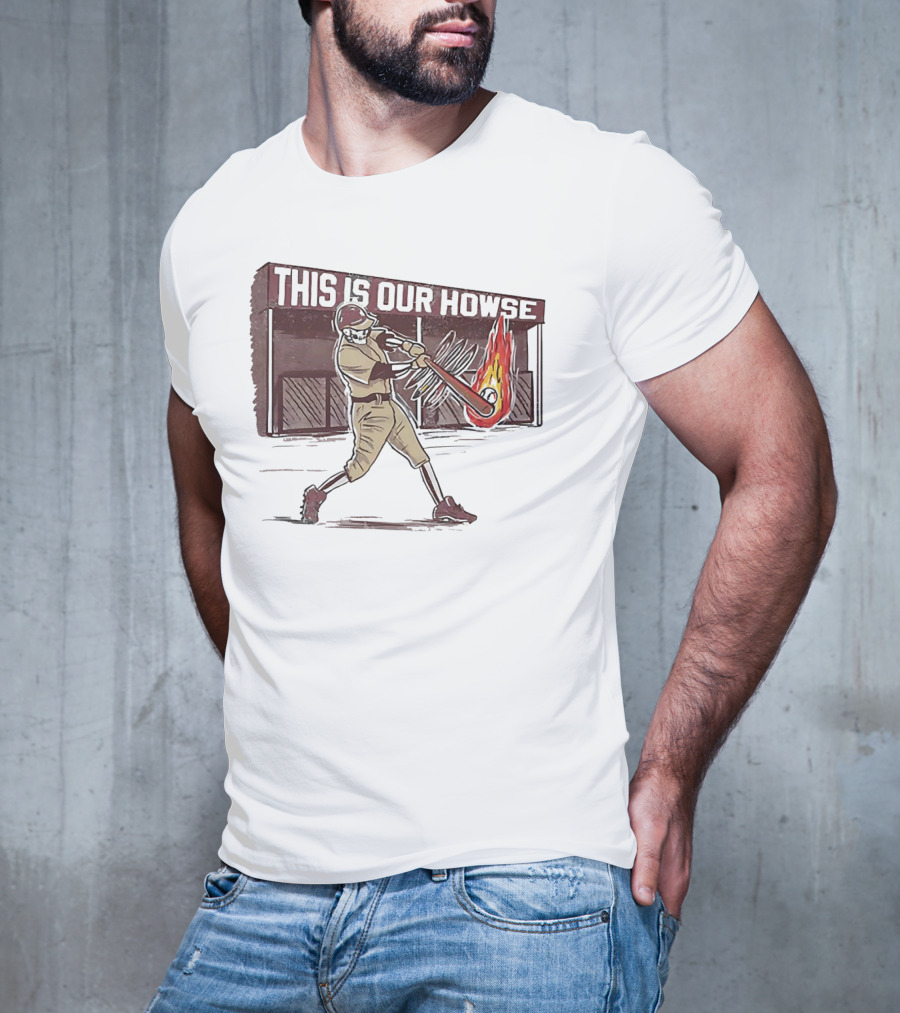 This Is Our Howse Baseball Flaming Bat Swing T-Shirt