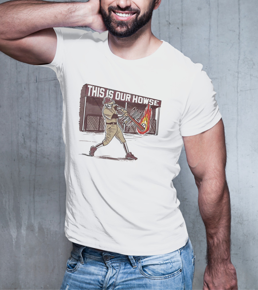 This Is Our Howse Baseball Flaming Bat Swing T-Shirt