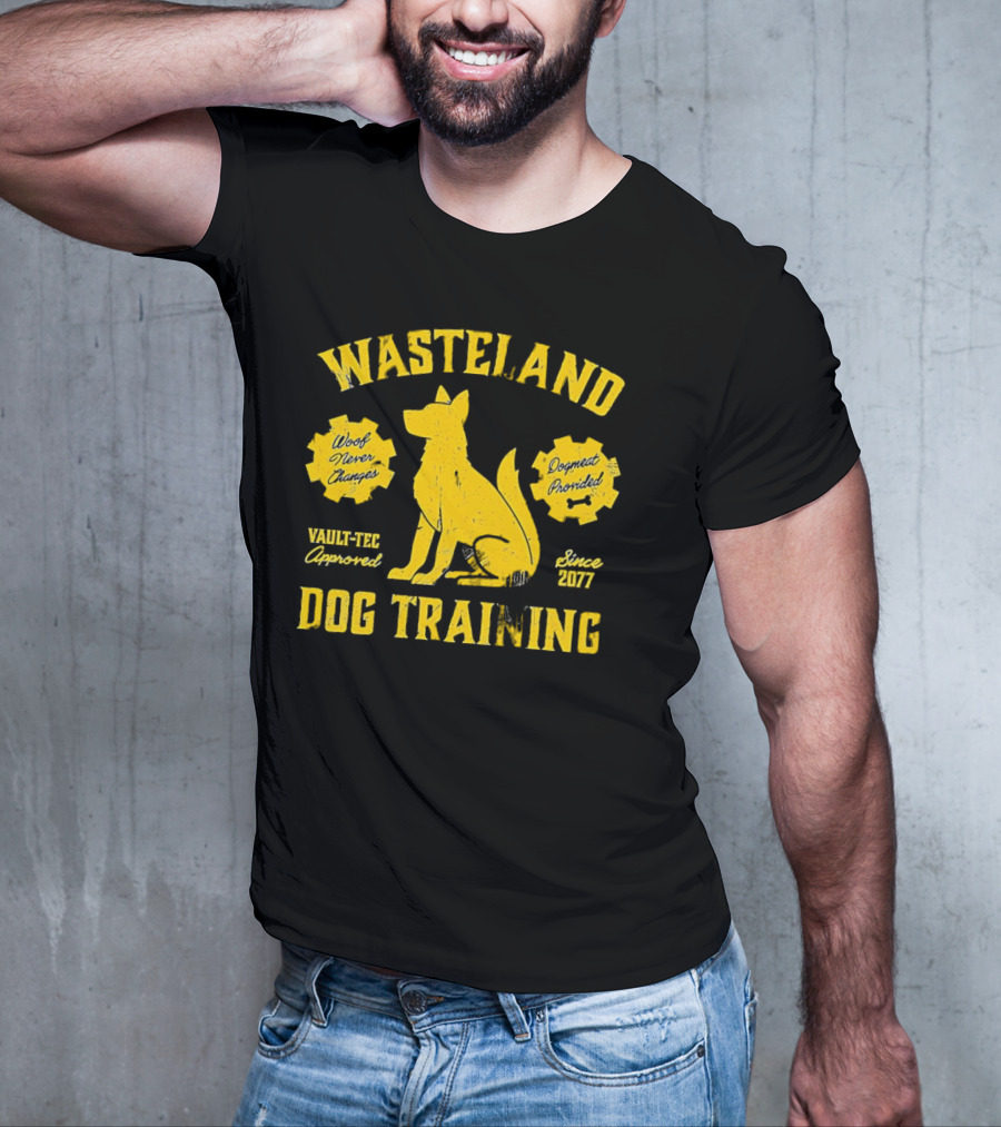 Wasteland Dog Training Woof Never Changes Dogmeat Provided Vault-Tec Approved Since 2077 T-Shirt