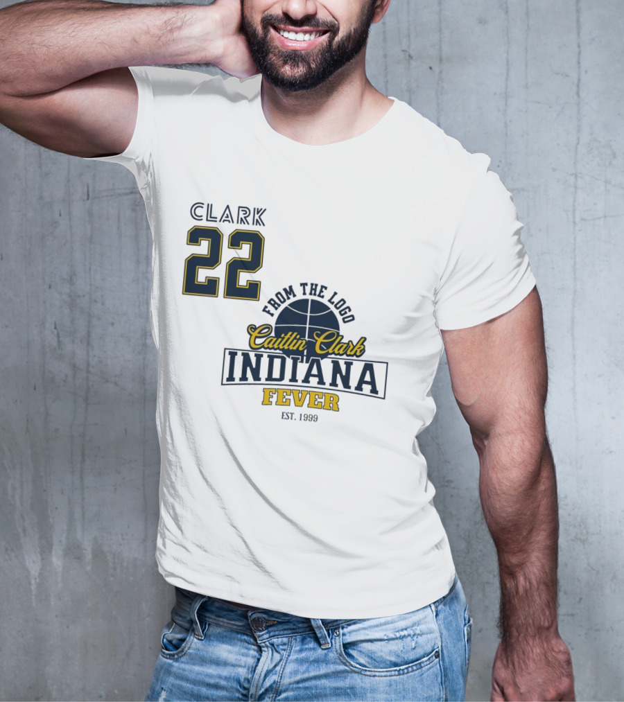 Clark 22 From The Logo Caitlin Clark Indiana Fever Est. 1999 Basketball T-Shirt