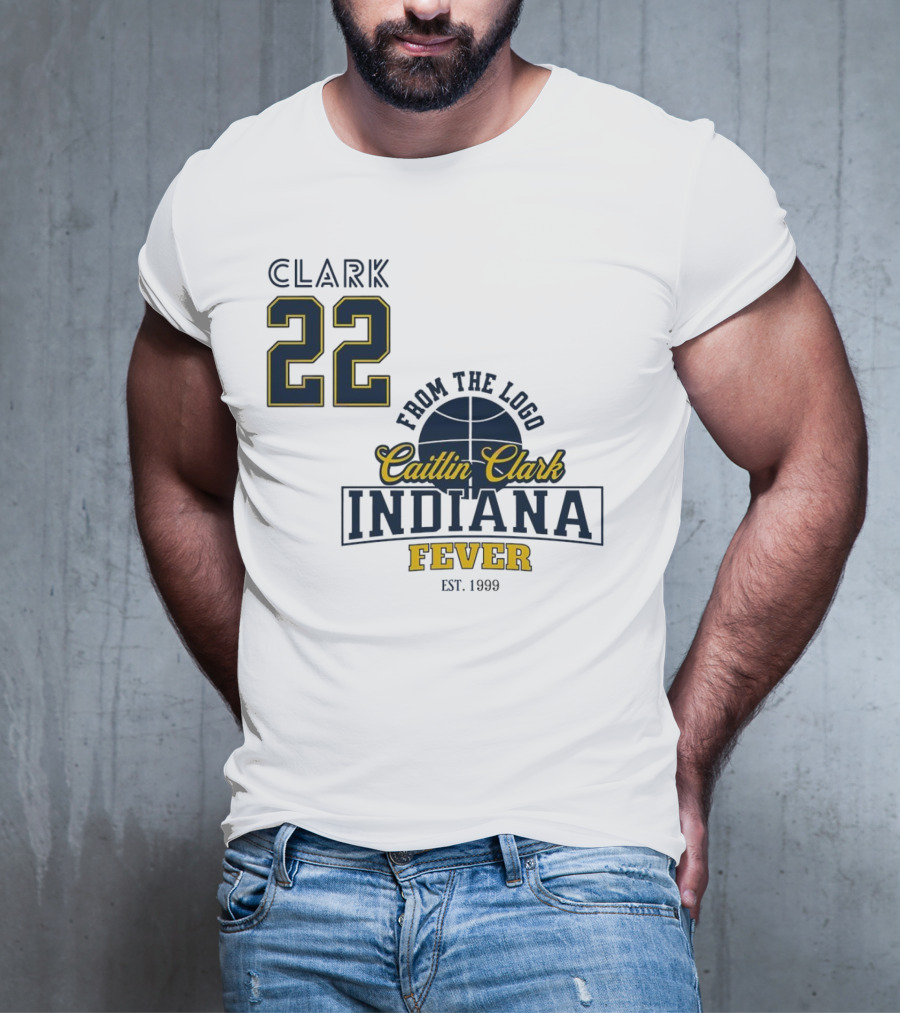 Clark 22 From The Logo Caitlin Clark Indiana Fever Est. 1999 Basketball T-Shirt