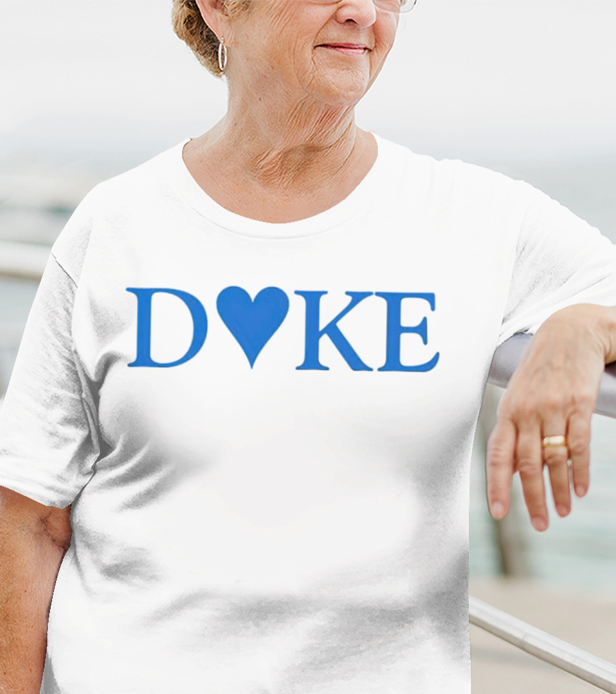 Duke Heart Blue Text T-Shirt