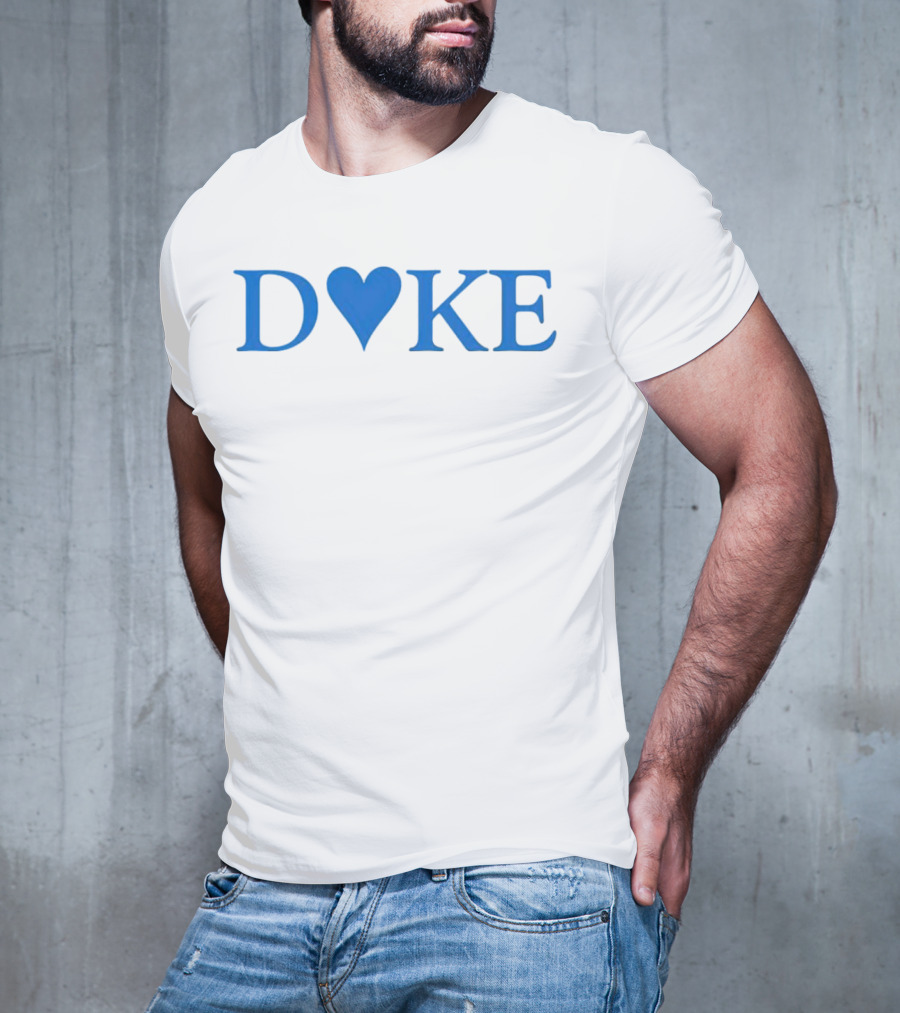 Duke Heart Blue Text T-Shirt