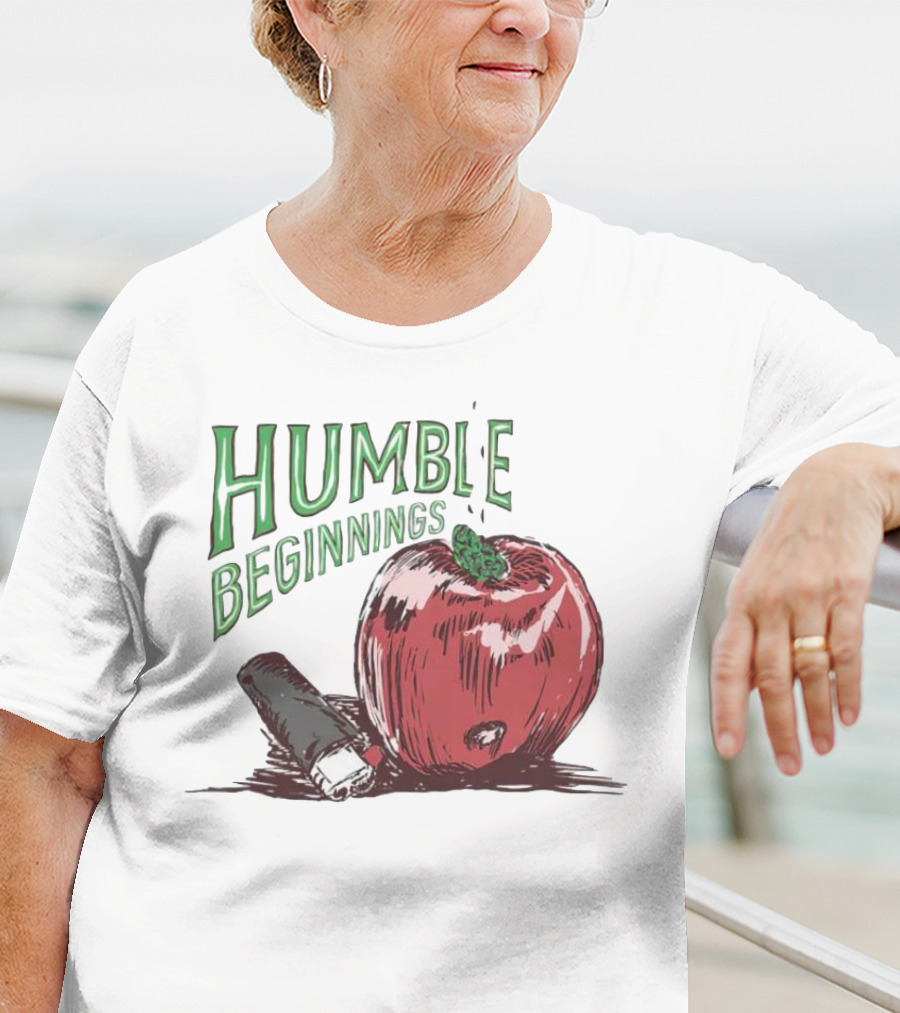 Humble Beginnings Apple With Pencil T-Shirt