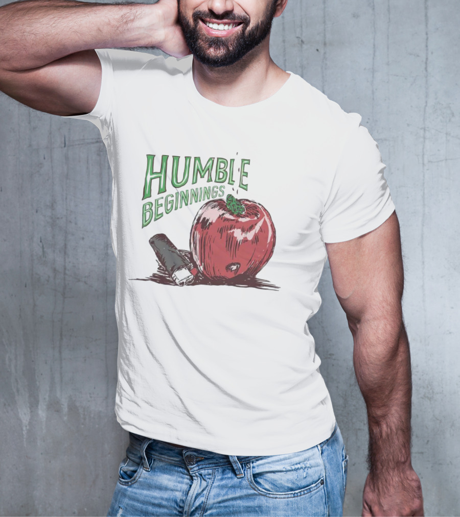 Humble Beginnings Apple With Pencil T-Shirt