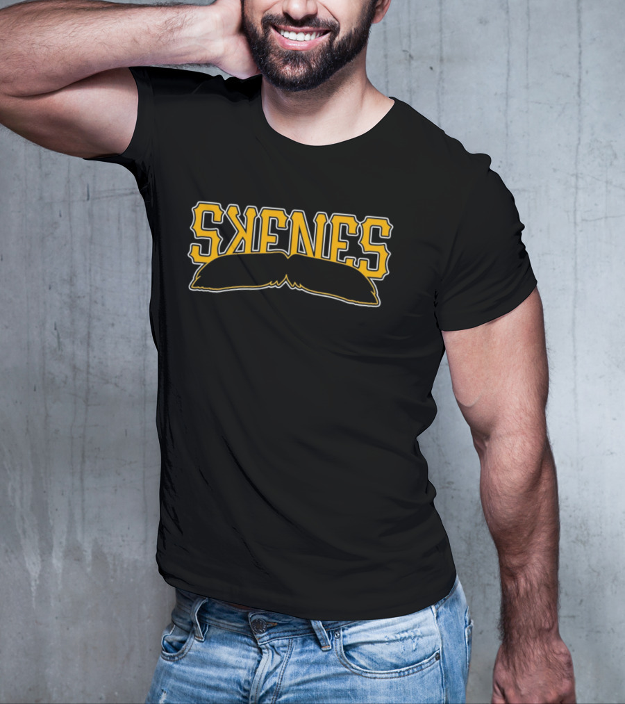 SKNES Pittsburgh Pirates Mustache Icon Baseball T-Shirt