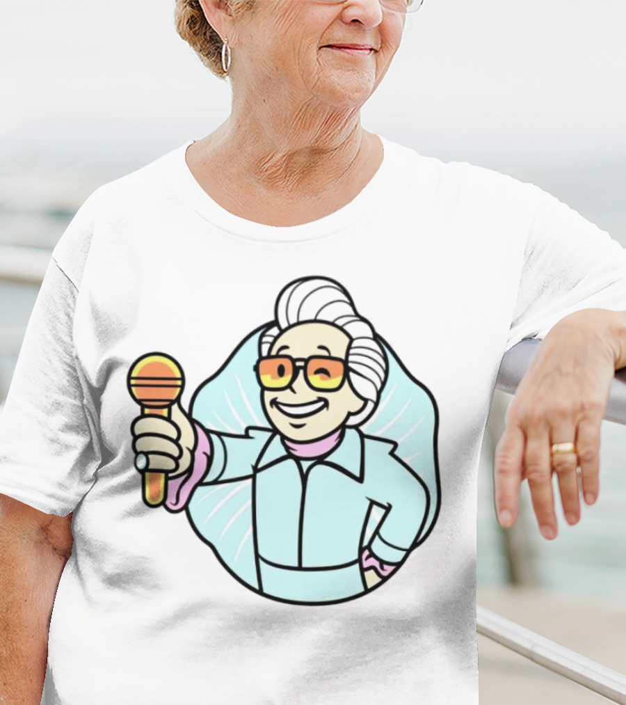 Vault Boy Elvis Microphone T-Shirt