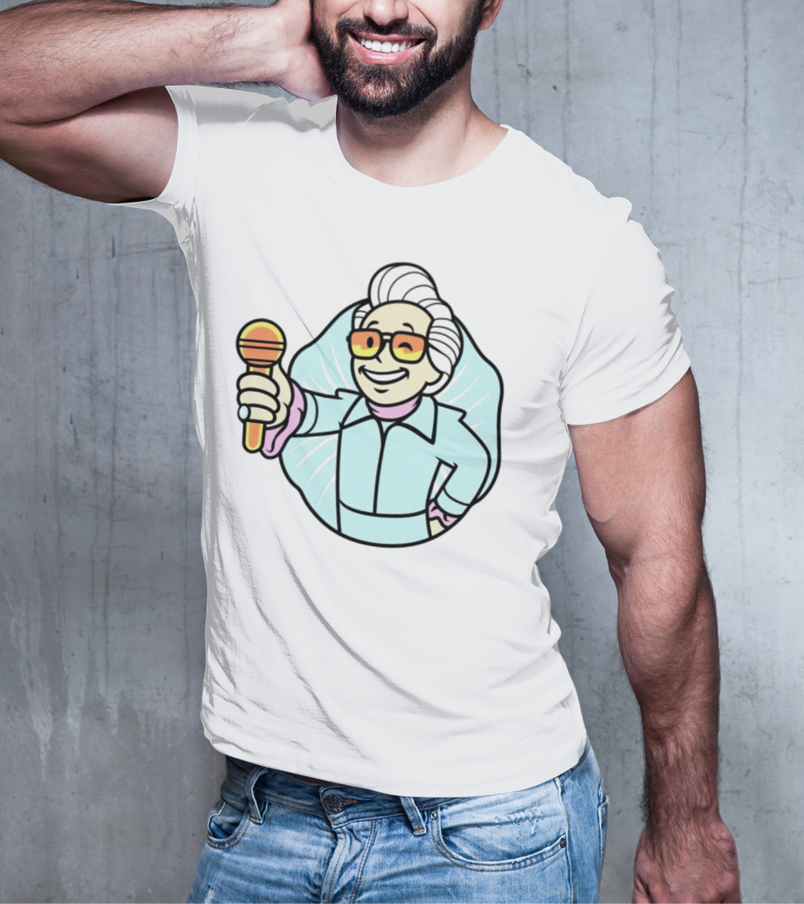 Vault Boy Elvis Microphone T-Shirt