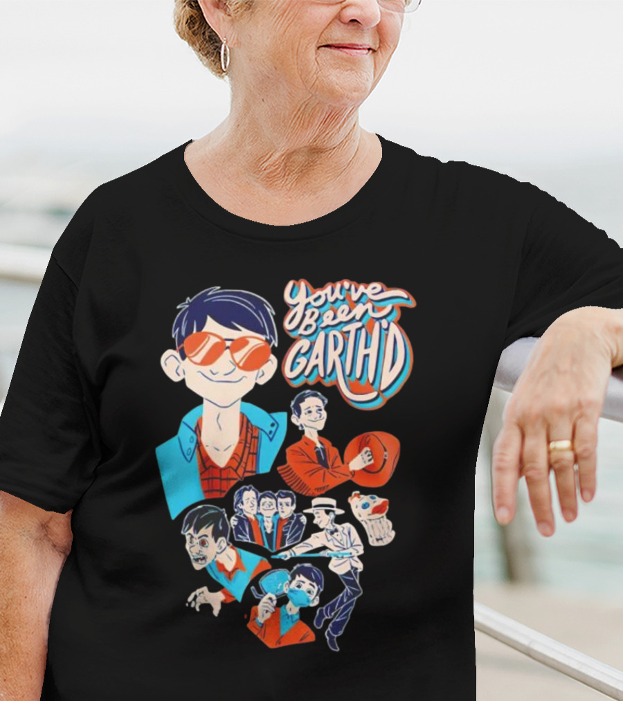 You've Been Garthd Cartoon Style Character Montage T-Shirt
