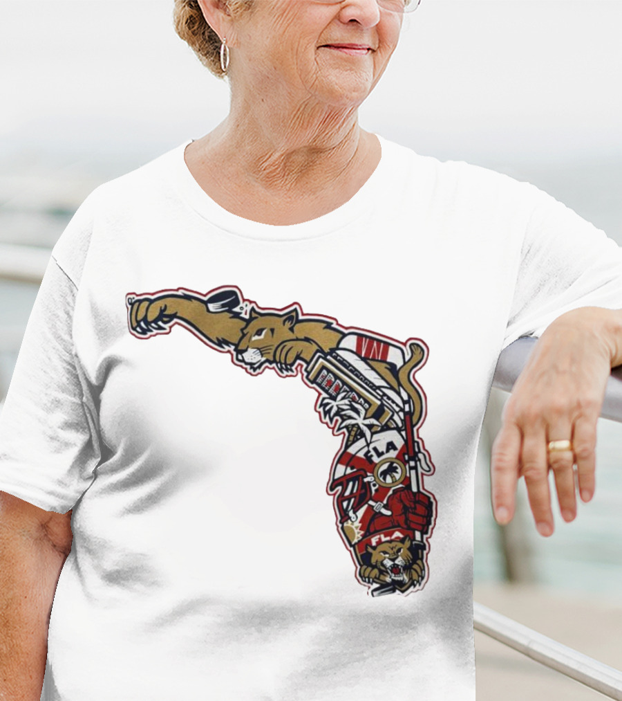 Florida Panthers Let's Hunt State Hockey T-Shirt