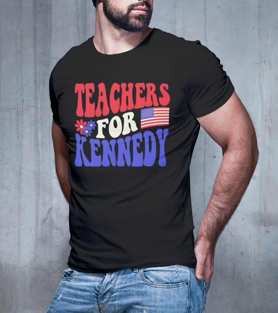 Teachers For Kennedy American Flag T-Shirt