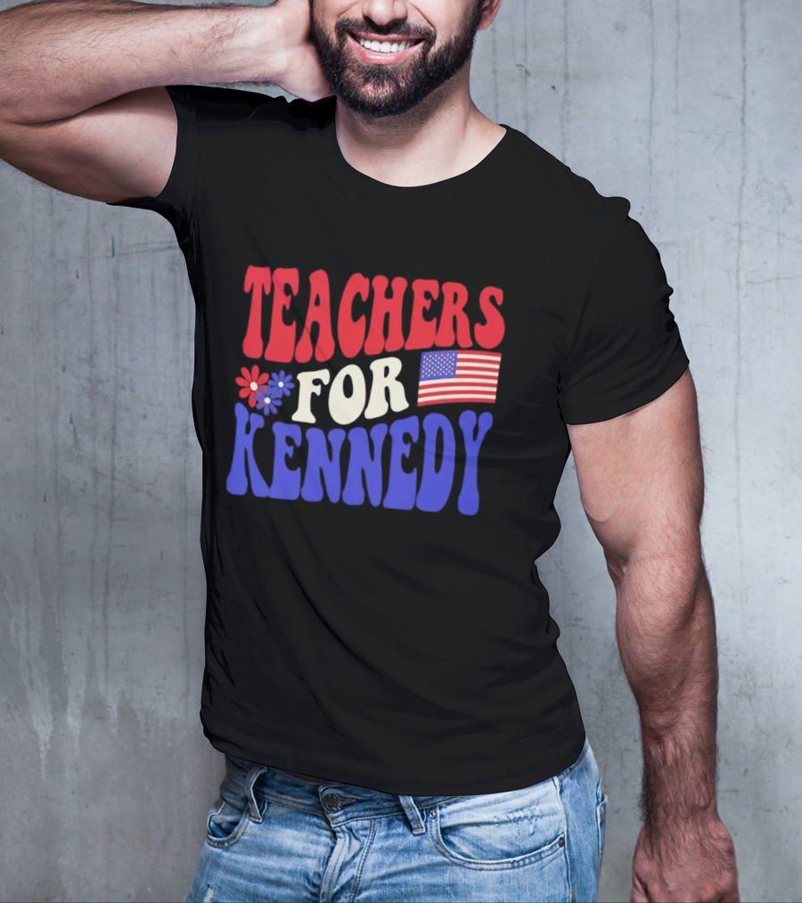 Teachers For Kennedy American Flag T-Shirt
