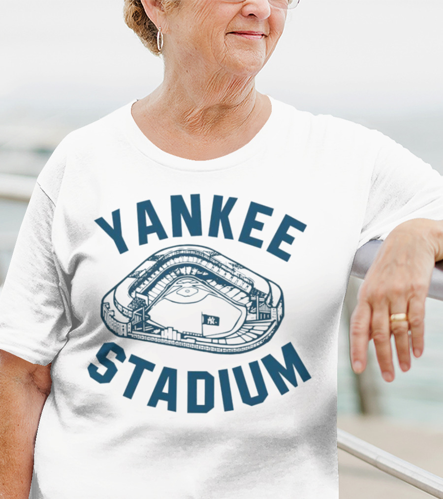 Yankee Stadium Baseball Illustration Yankees T-Shirt