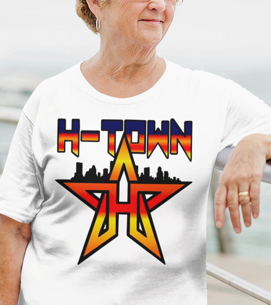 H-Town Skyline Star Houston Astros Baseball T-Shirt
