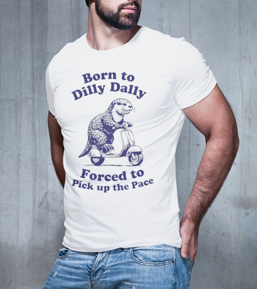 Born To Dilly Dally Capybara On Scooter Forced To Pick Up The Pace T-Shirt