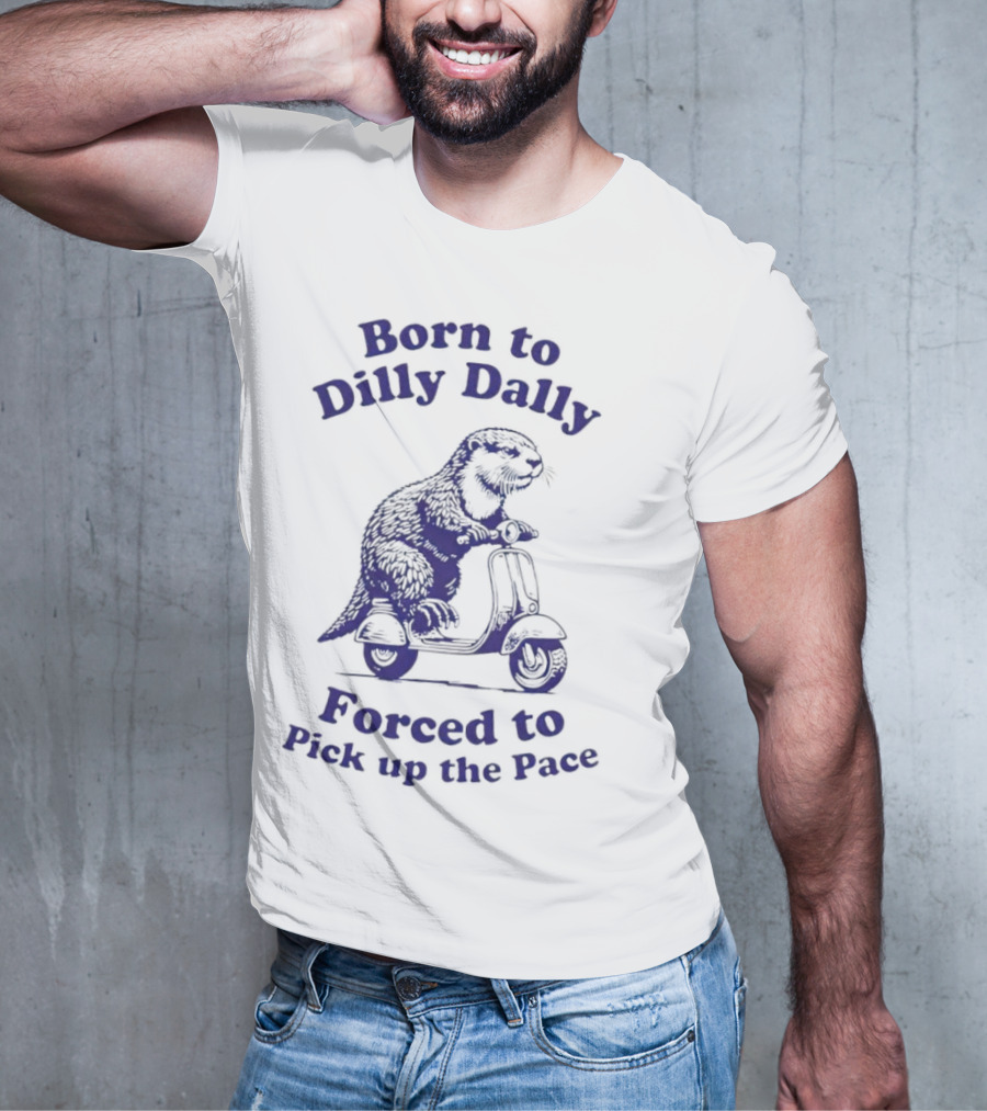 Born To Dilly Dally Capybara On Scooter Forced To Pick Up The Pace T-Shirt
