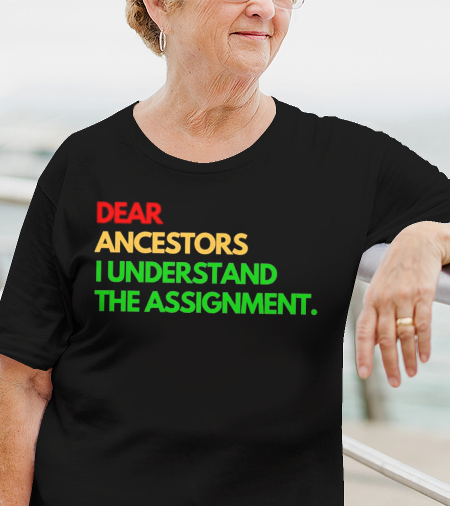 Dear Ancestors I Understand The Assignment T-Shirt