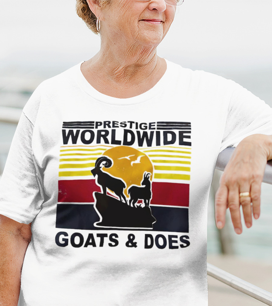 Prestige Worldwide Goats And Does Vintage Sunset T-Shirt