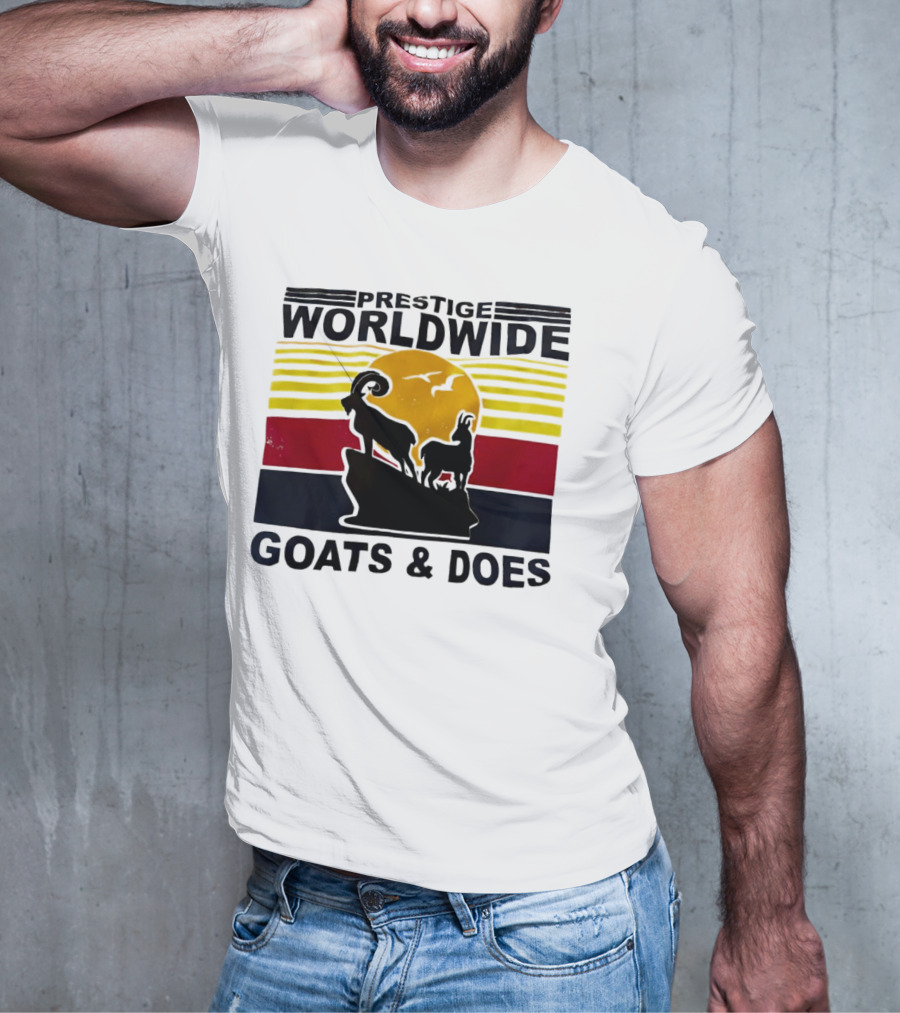 Prestige Worldwide Goats And Does Vintage Sunset T-Shirt
