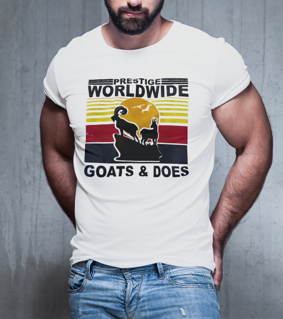 Prestige Worldwide Goats And Does Vintage Sunset T-Shirt