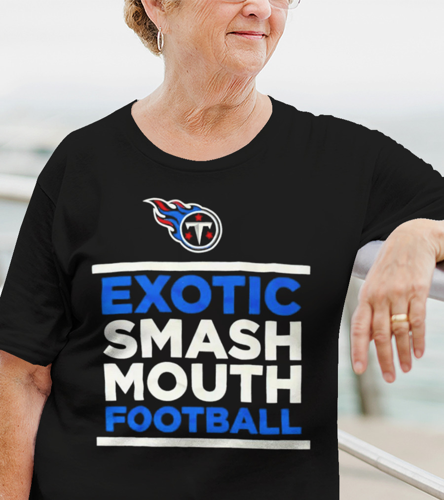 Tennessee Titans Exotic Smash Mouth Football T-Shirt