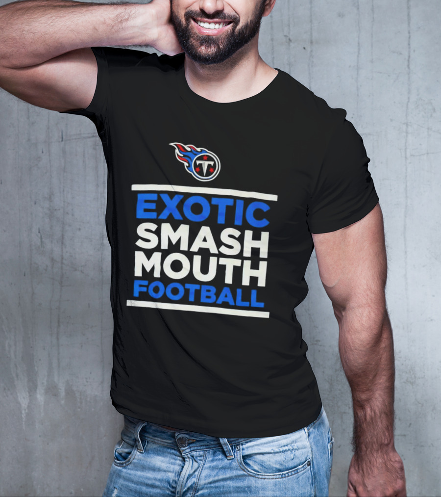 Tennessee Titans Exotic Smash Mouth Football T-Shirt