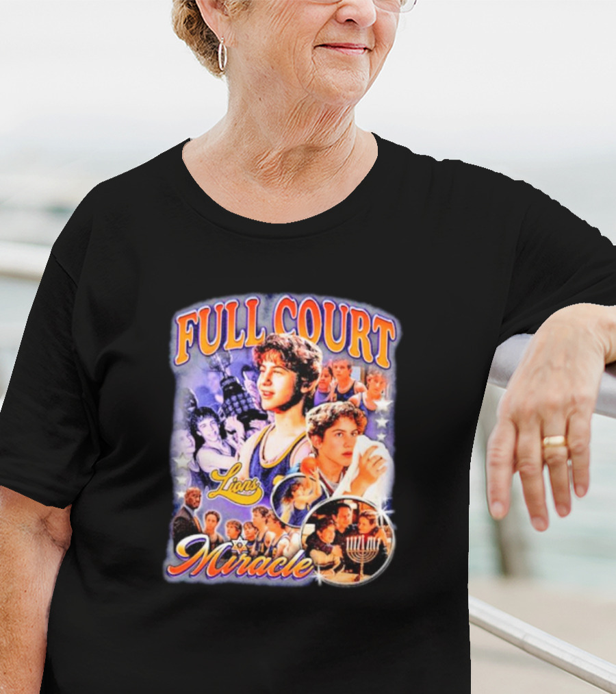 Full Court Miracle Lions Basketball Menorah T-Shirt
