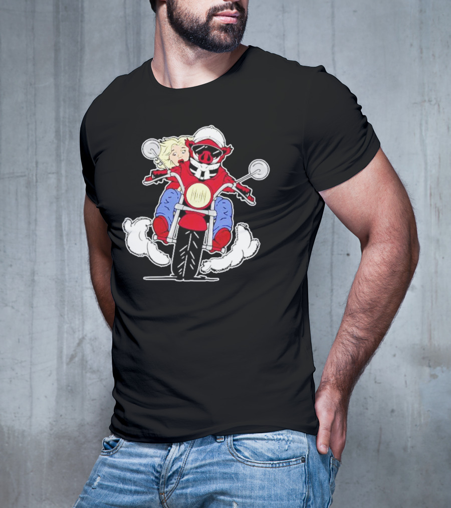 Arkansas Razorbacks Motorcycle Riding Hogs T-Shirt