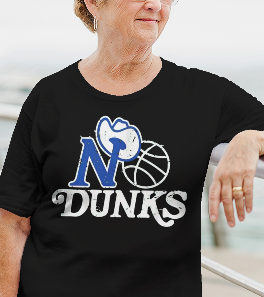 Dallas Mavericks No Dunks Cowboy Basketball T-Shirt