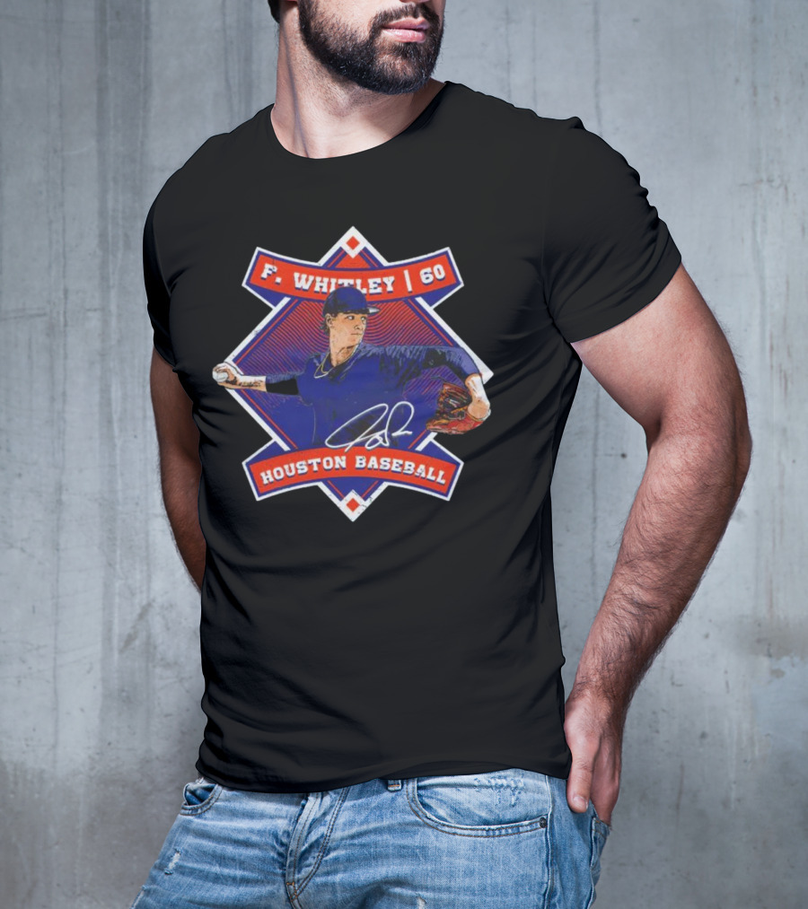 F. Whitley 60 Houston Baseball T-Shirt