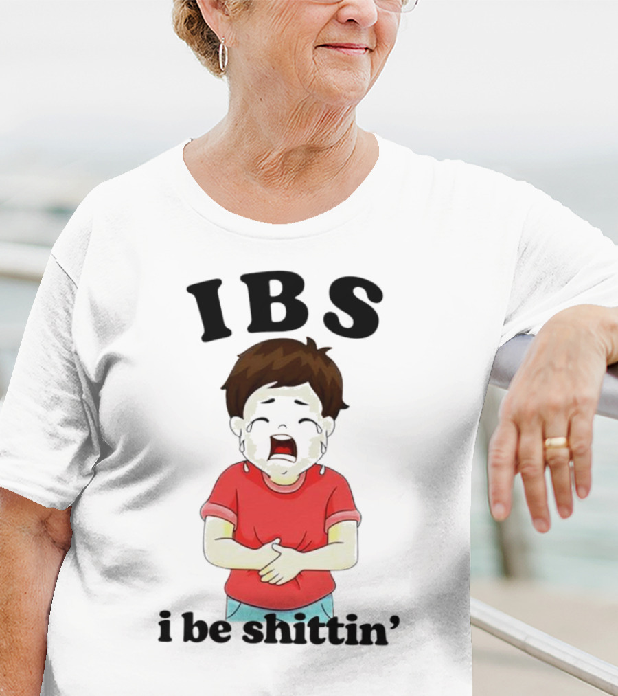 IBS I Be Shittin’ Kid Holding Stomach T-Shirt