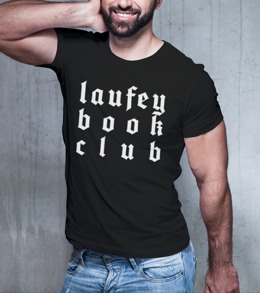 Laufey Book Club Gothic Font T-Shirt