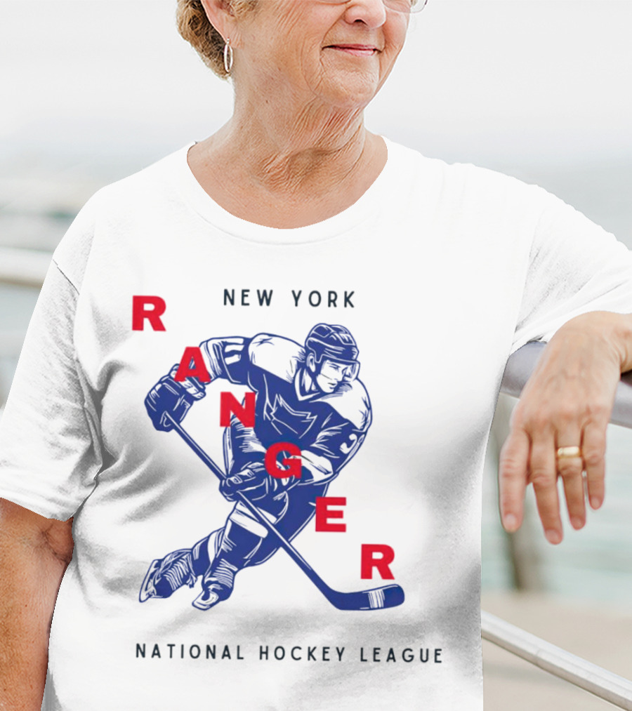 New York Ranger National Hockey League Vintage Player T-Shirt