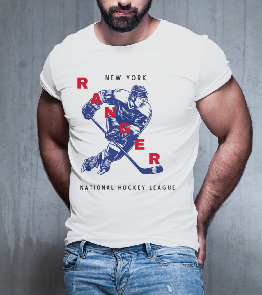 New York Ranger National Hockey League Vintage Player T-Shirt