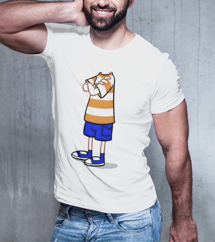 Phineas Ferb Cartoon Style Stun Body Outfit Blue Shorts T-Shirt