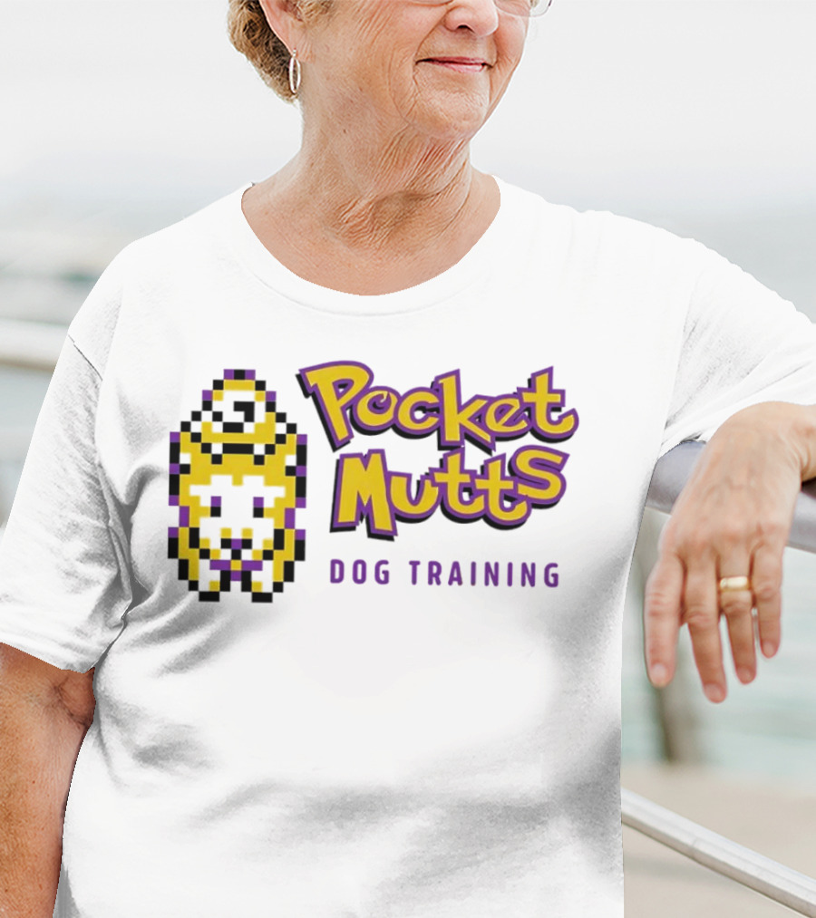 Pocket Mutts Dog Training Pixel T-Shirt