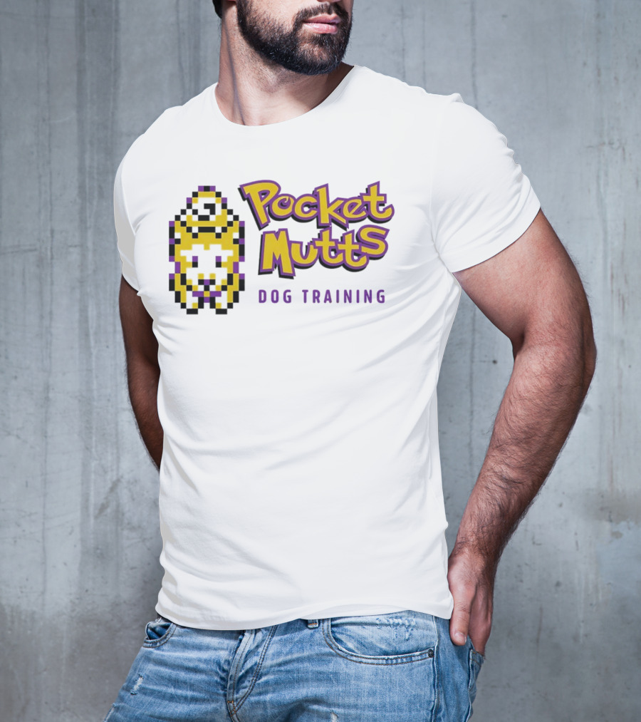 Pocket Mutts Dog Training Pixel T-Shirt