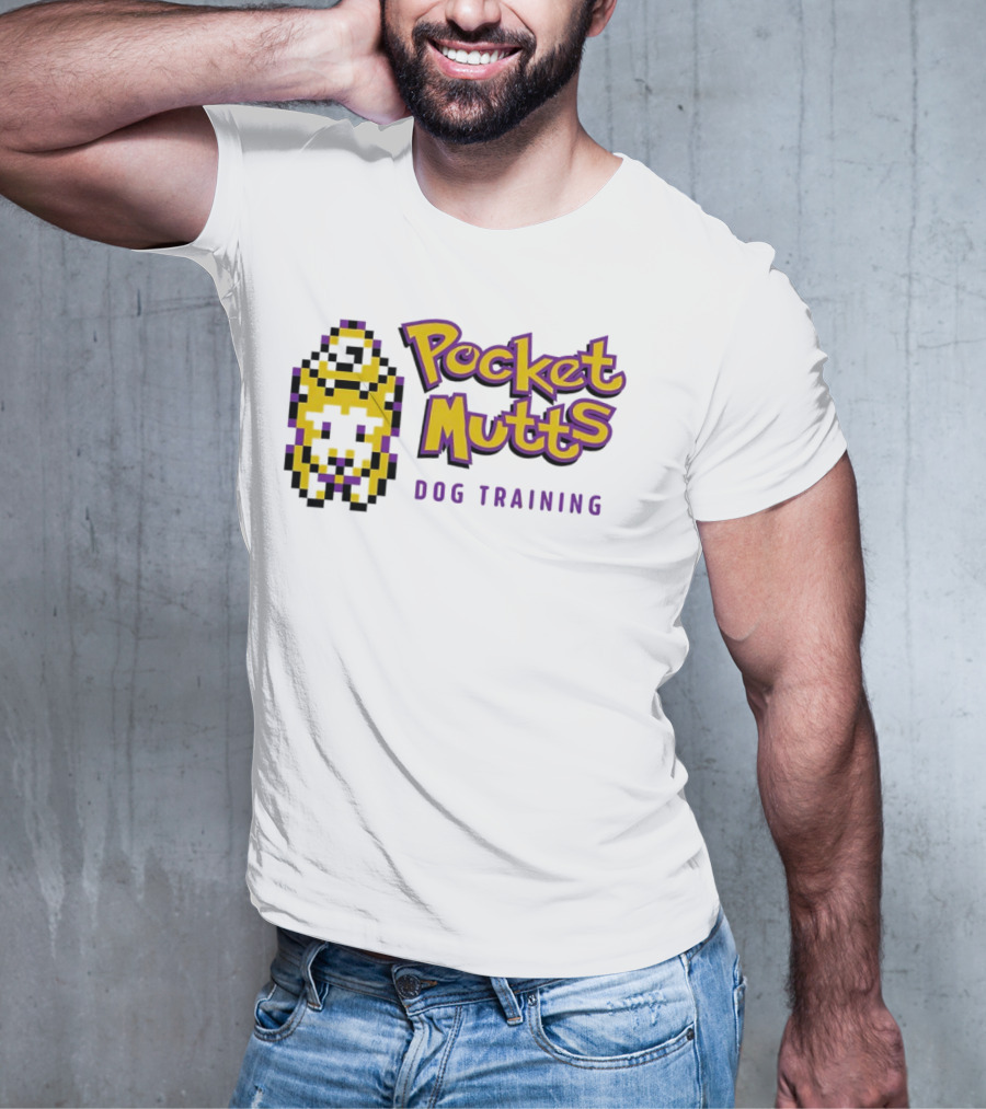 Pocket Mutts Dog Training Pixel T-Shirt